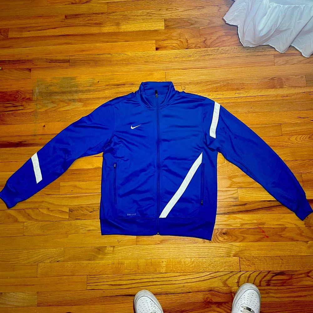 Men’s Nike Dri-Fit Track Jacket, Blue, Size M